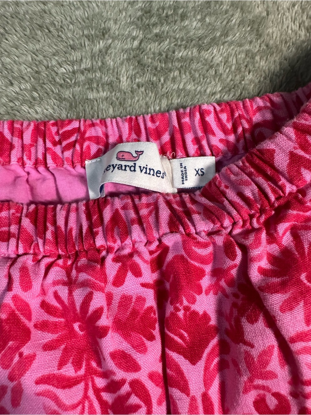 Vineyard Vines Pink Floral Off-Shoulder Romper - Picture 2 of 4